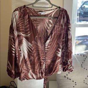 **SOLD** O’Neill Front Tie Cover Up Top